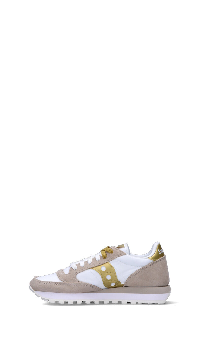 SAUCONY Sneaker donna bianca/oro/beige in suede