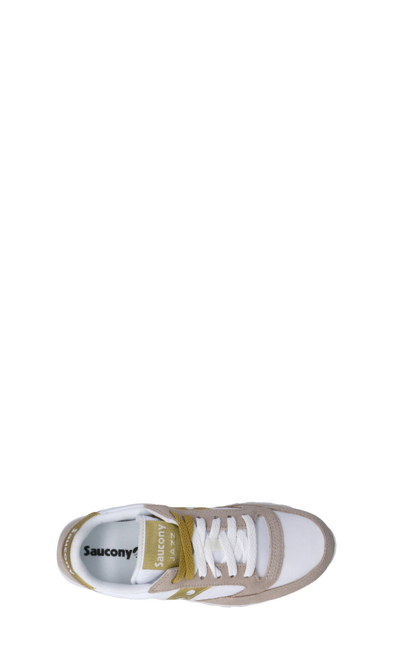 SAUCONY Sneaker donna bianca/oro/beige in suede