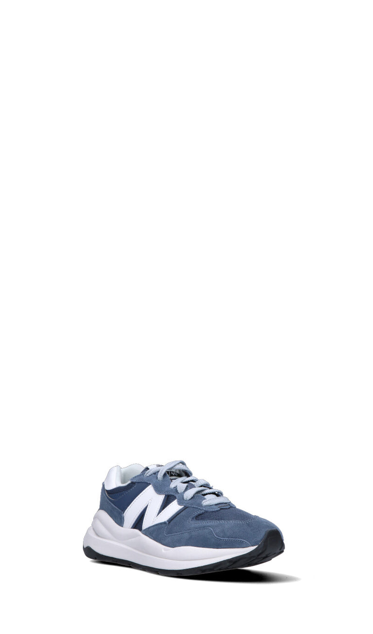 NEW BALANCE Sneaker uomo blu in suede