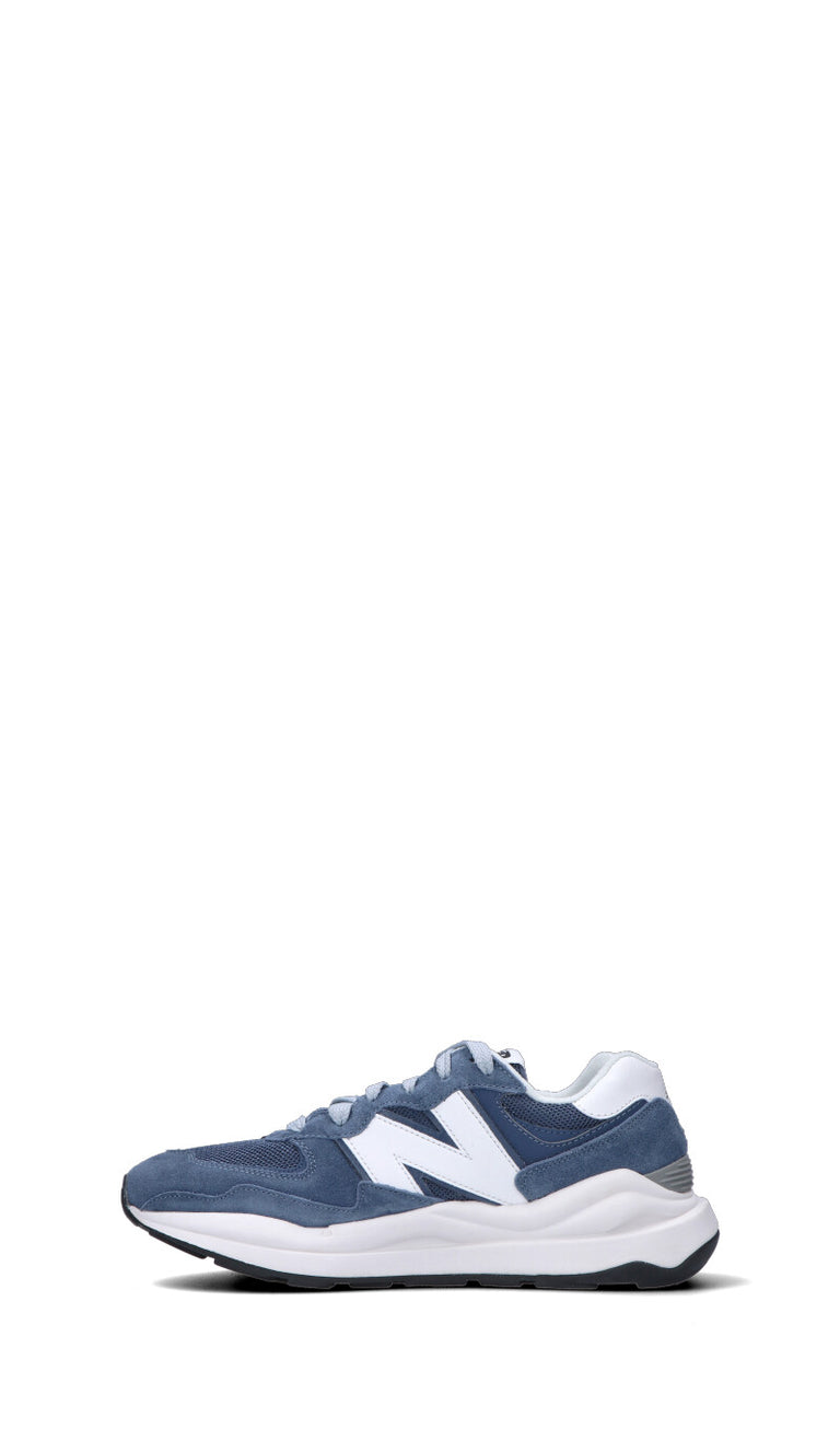 NEW BALANCE Sneaker uomo blu in suede