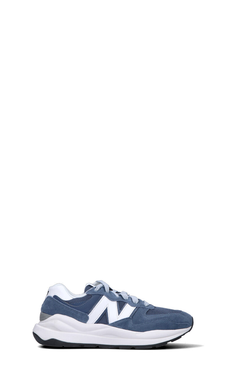 NEW BALANCE Sneaker uomo blu in suede