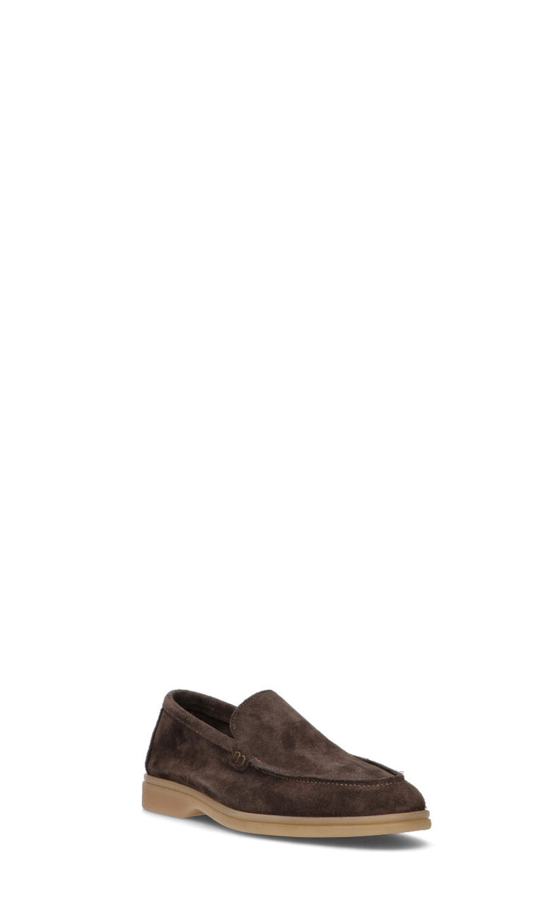 NEROFUMO Mocassino uomo testa di moro in suede