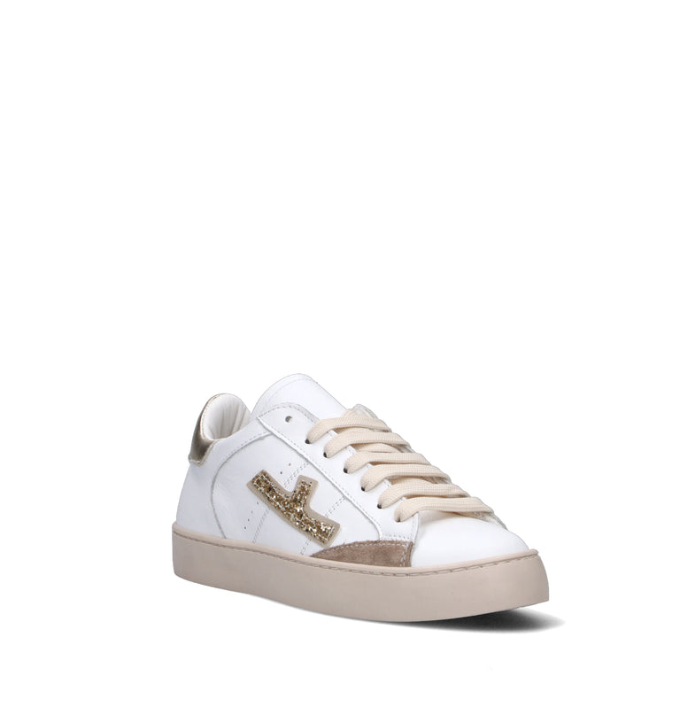 NEROFUMO Sneaker donna bianca in pelle