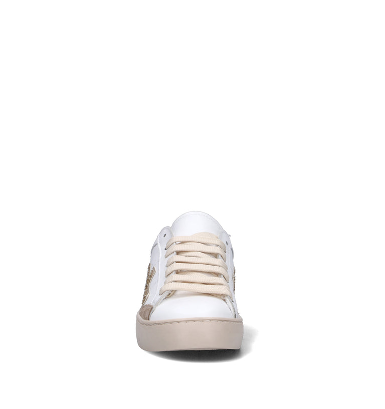 NEROFUMO Sneaker donna bianca in pelle