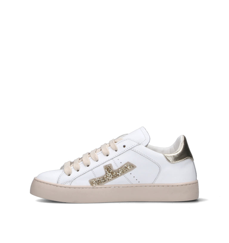 NEROFUMO Sneaker donna bianca in pelle