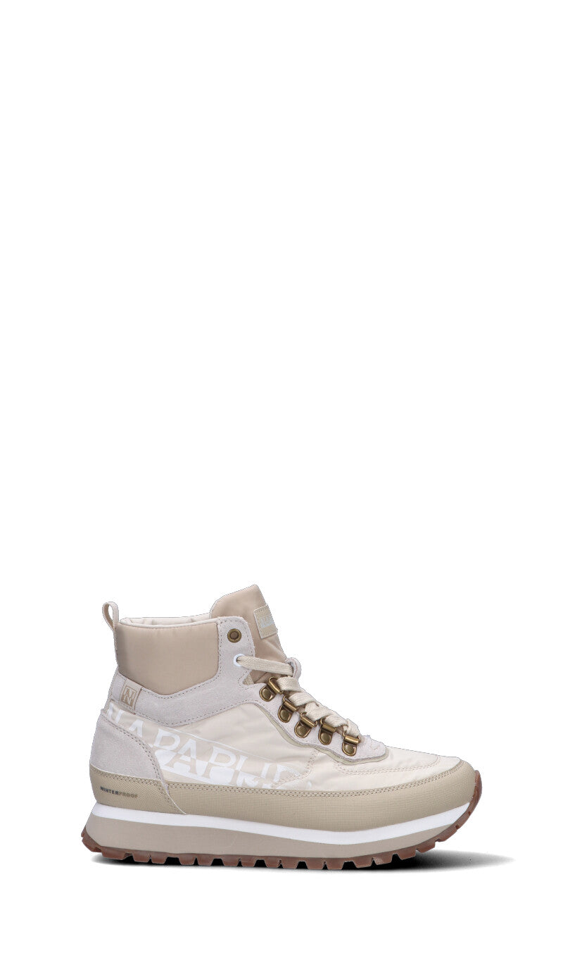 NAPAPIJIRI Sneaker donna beige in pelle