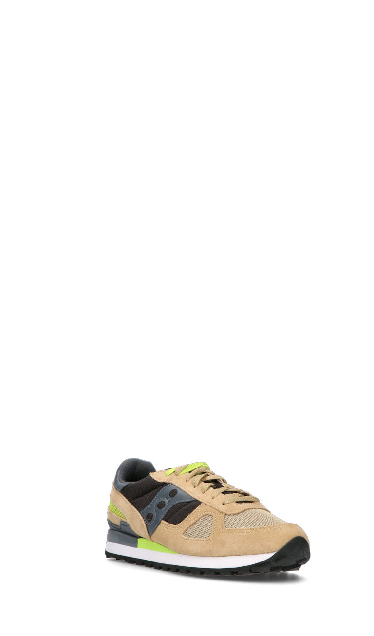 SAUCONY Sneaker uomo beige/grigia in suede