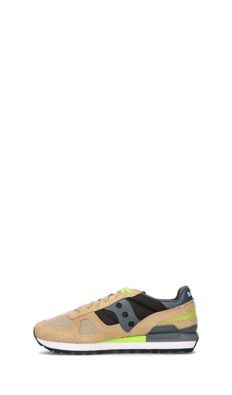 SAUCONY Sneaker uomo beige/grigia in suede