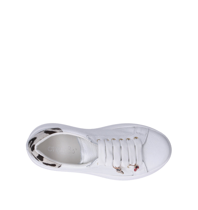 OTTANT8,6 Sneaker donna bianca in pelle