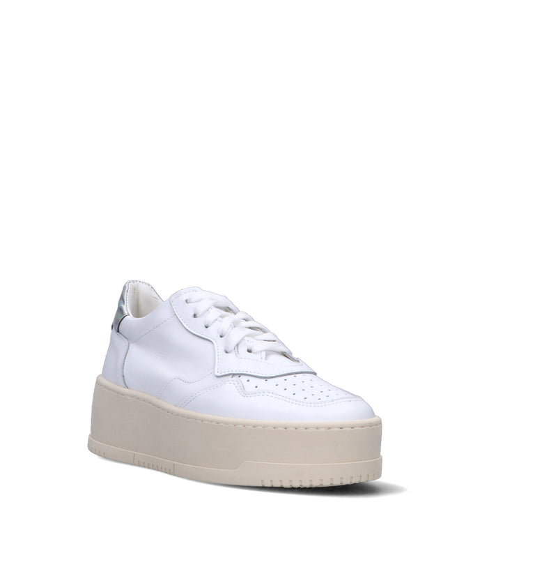 OTTANT8,6 Sneaker donna bianca/argento in pelle