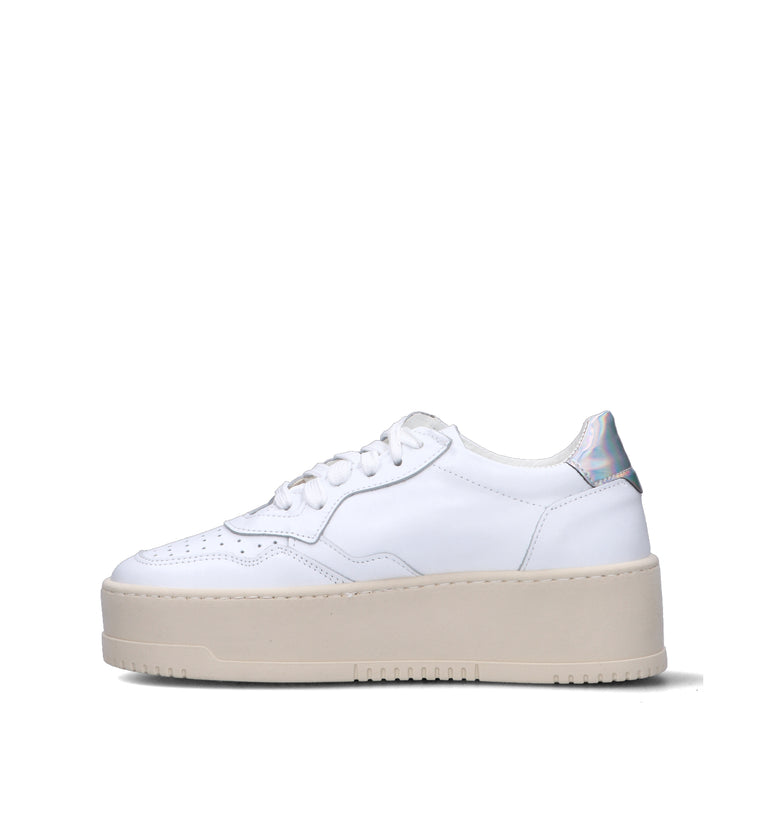 OTTANT8,6 Sneaker donna bianca/argento in pelle