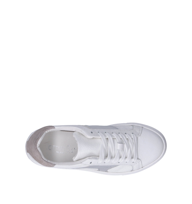 OTTANT8,6 Sneaker donna bianca in pelle
