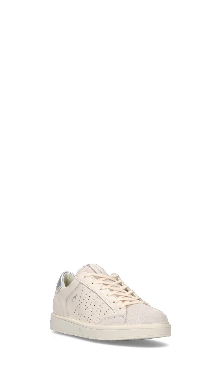 PANCHIC Sneaker donna bianca/argento in pelle