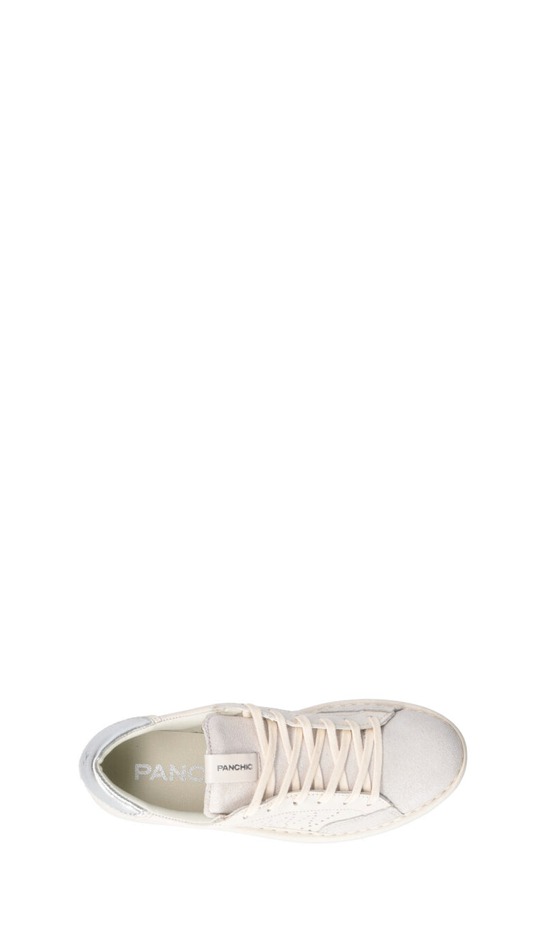 PANCHIC Sneaker donna bianca/argento in pelle