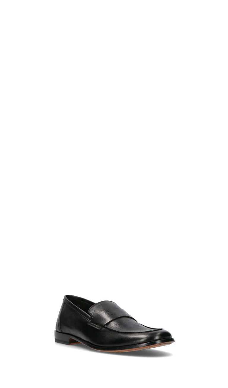 SEBOYS Mocassino uomo nero in pelle