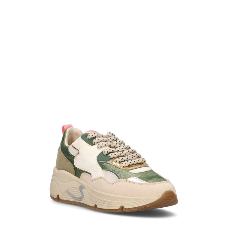 SERAFINI Sneaker donna bianca/salvia
