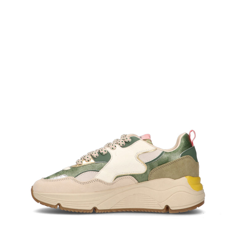 SERAFINI Sneaker donna bianca/salvia