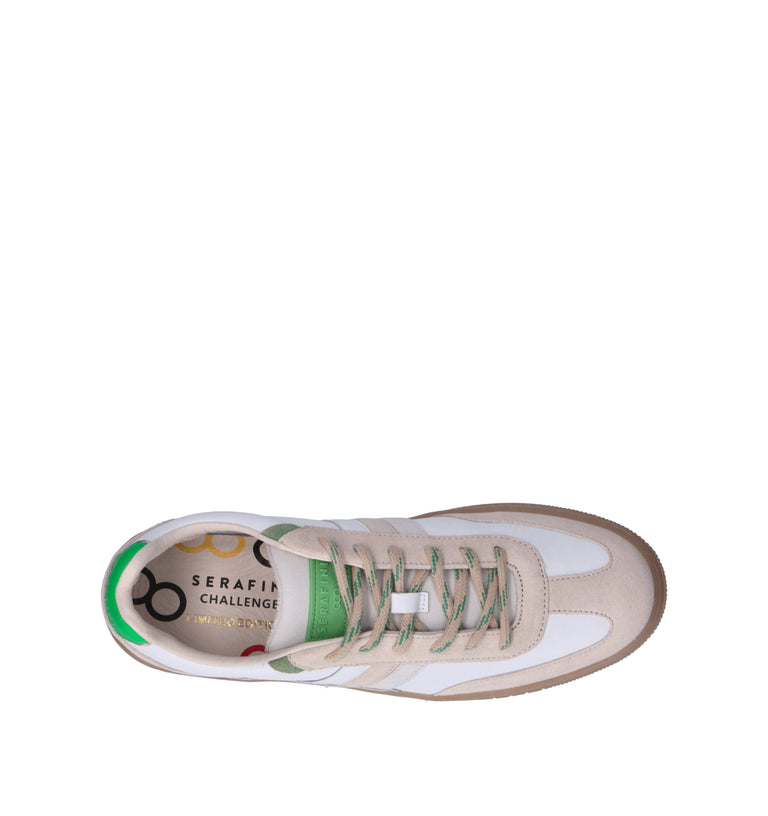 SERAFINI Sneaker uomo bianca/verde