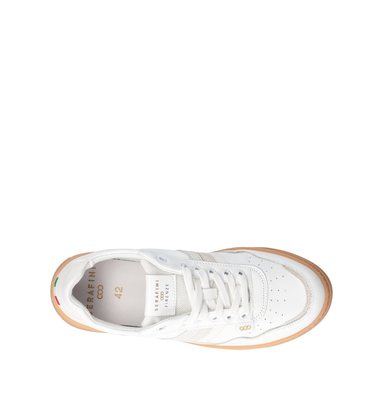 SERAFINI Sneaker uomo bianca in pelle