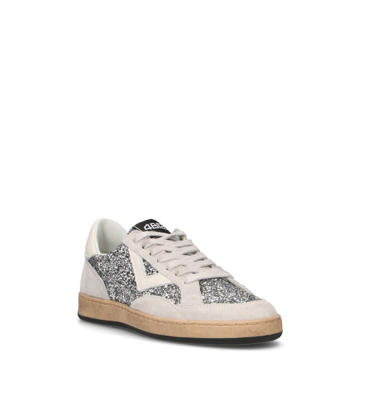QUATTROBARRADODICI Sneaker donna bianca/argento