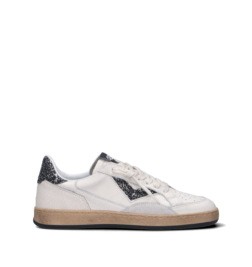 QUATTROBARRADODICI Sneaker donna bianca in pelle