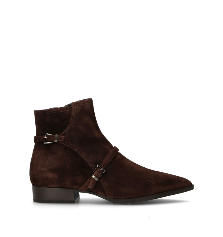 PHIL MELVIS Tronchetto donna testa di moro in suede