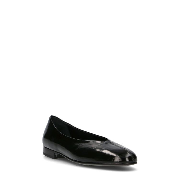 PHIL MELVIS Ballerina donna nera in pelle