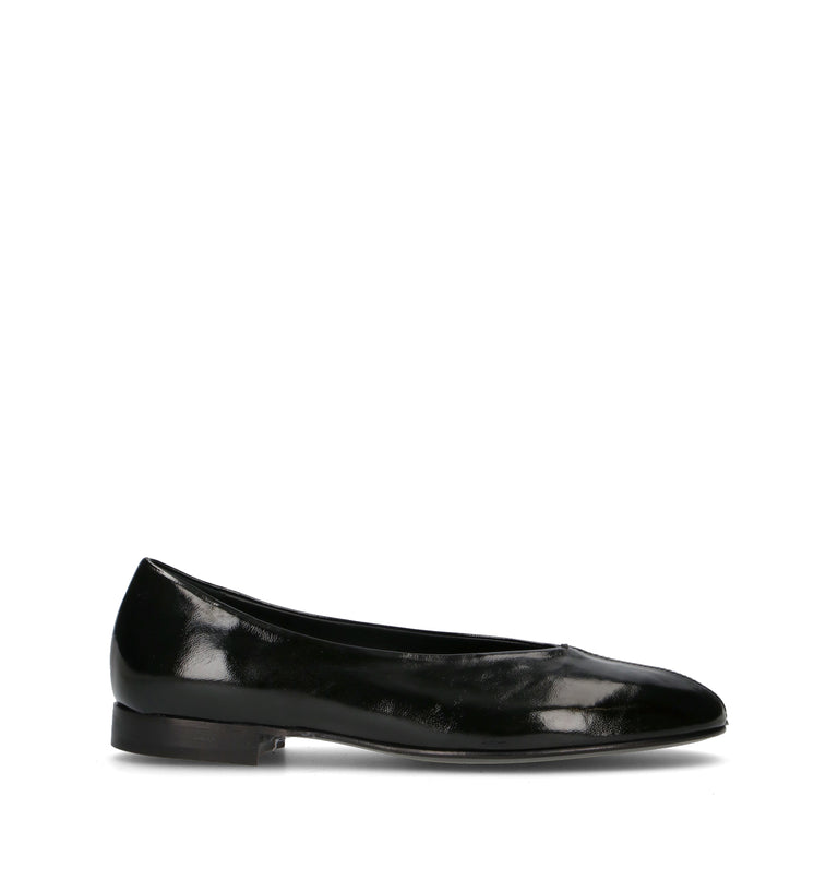PHIL MELVIS Ballerina donna nera in pelle