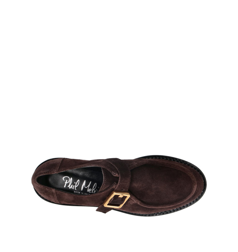 PHIL MELVIS Mocassino donna testa di moro in suede