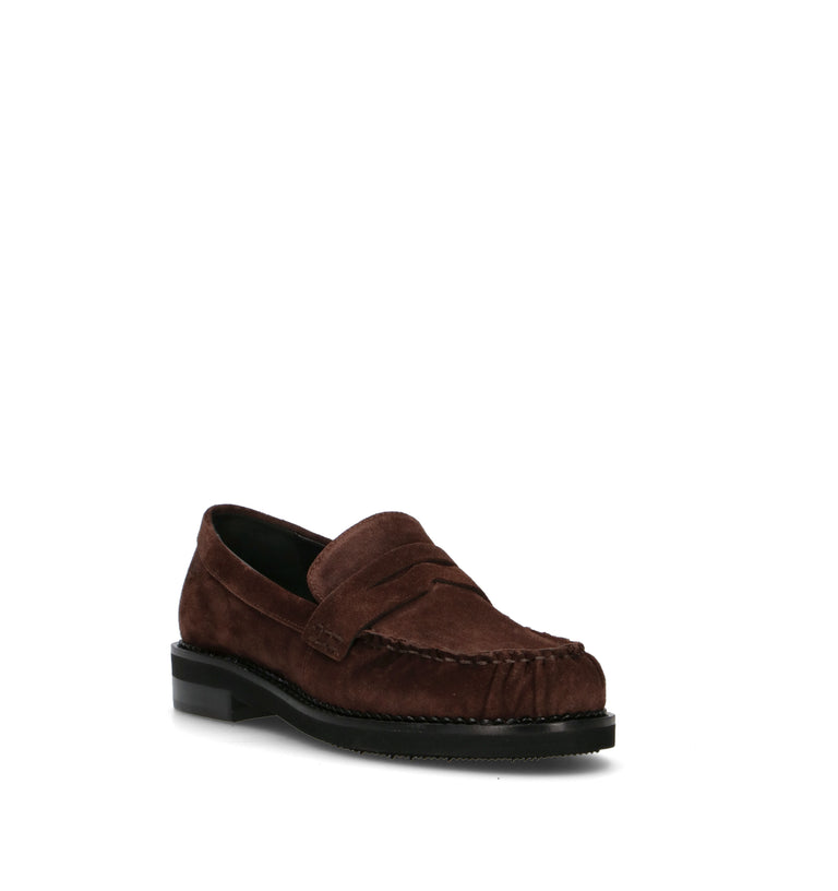 PHIL MELVIS Mocassino donna testa di moro in suede
