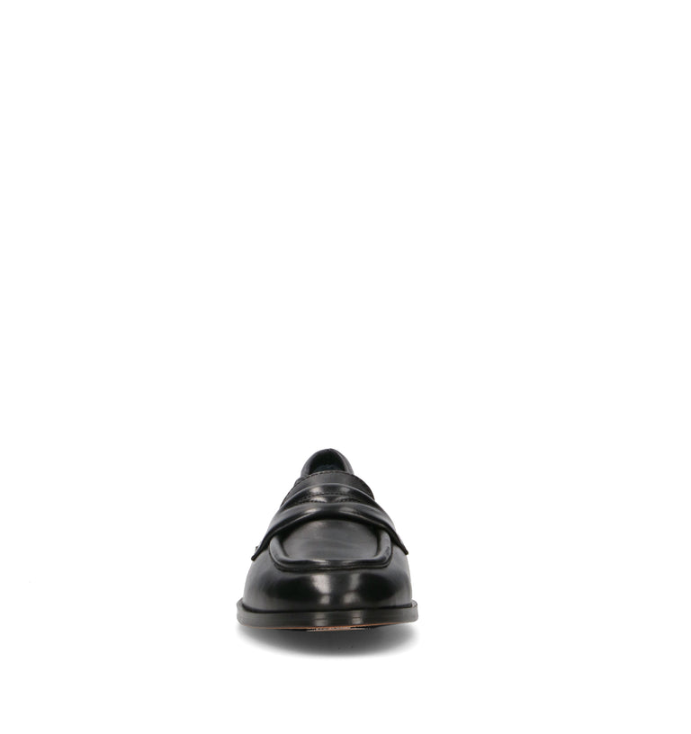 PHIL MELVIS Mocassino donna nero in pelle