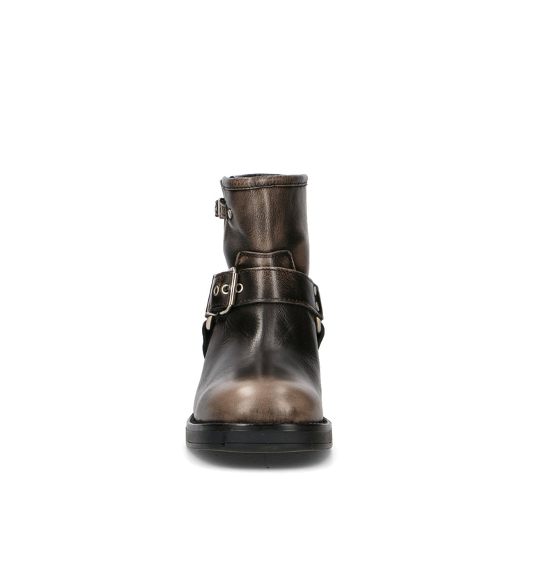 PHIL MELVIS Tronchetto donna taupe in pelle