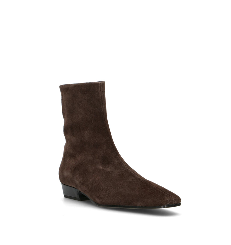 PHIL MELVIS Tronchetto donna marrone in suede