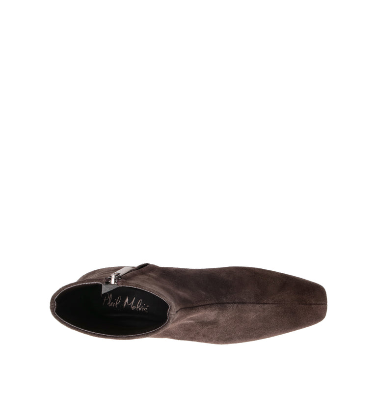 PHIL MELVIS Tronchetto donna marrone in suede