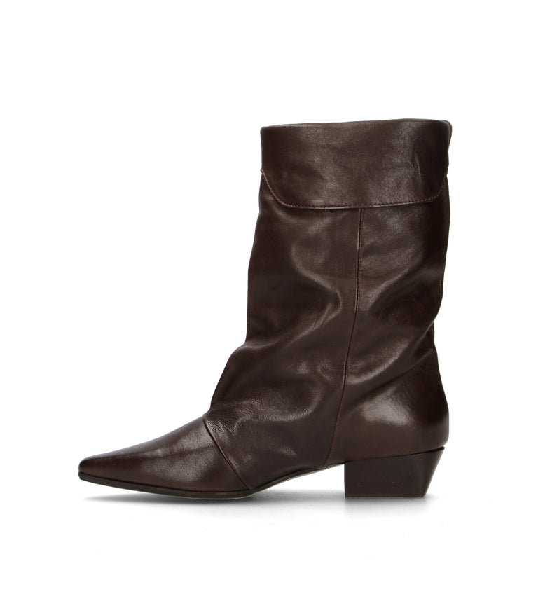 PHIL MELVIS Stivale donna marrone in pelle
