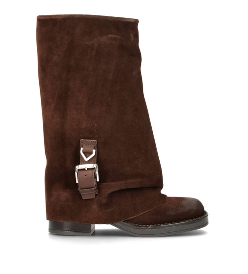 PHIL MELVIS Stivale donna testa di moro in suede