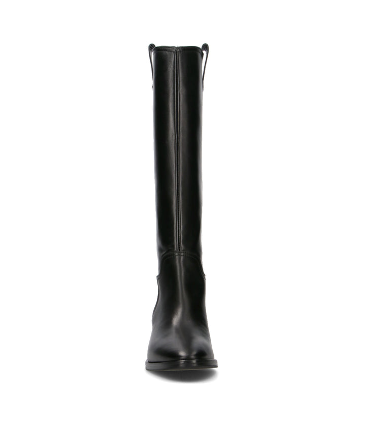 PHIL MELVIS Stivale donna nero in pelle