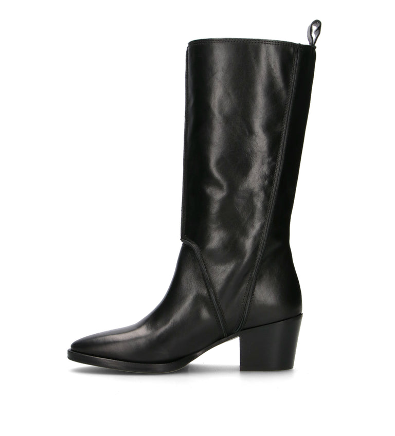 PHIL MELVIS Stivale donna nero in pelle
