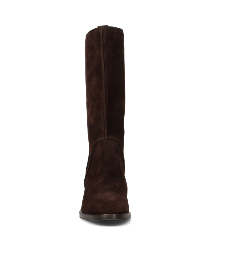 PHIL MELVIS Stivale donna testa di moro in suede