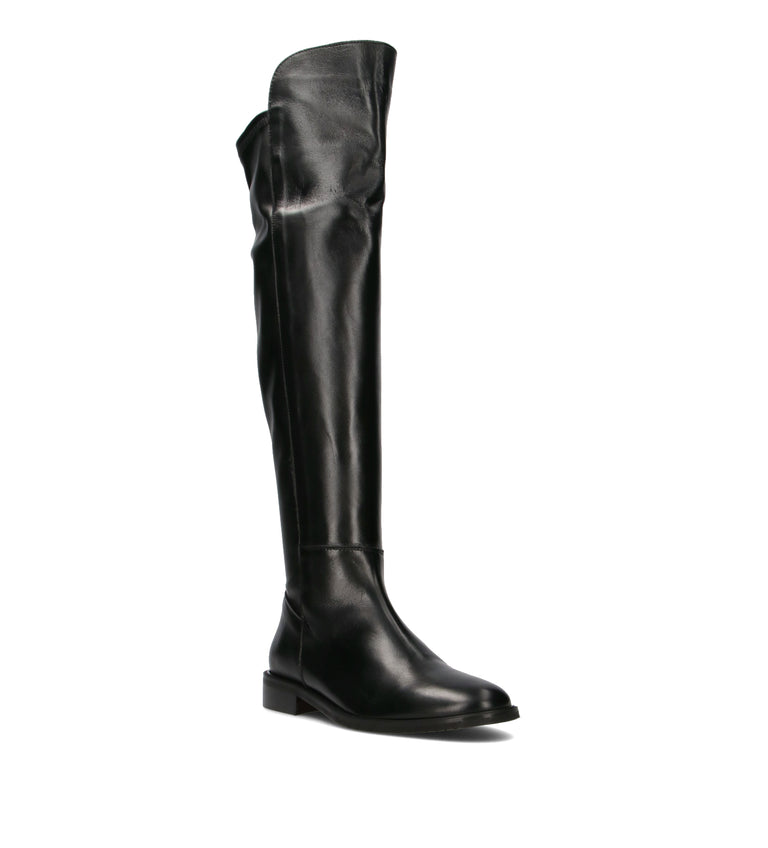 PHIL MELVIS Stivale donna nero in pelle