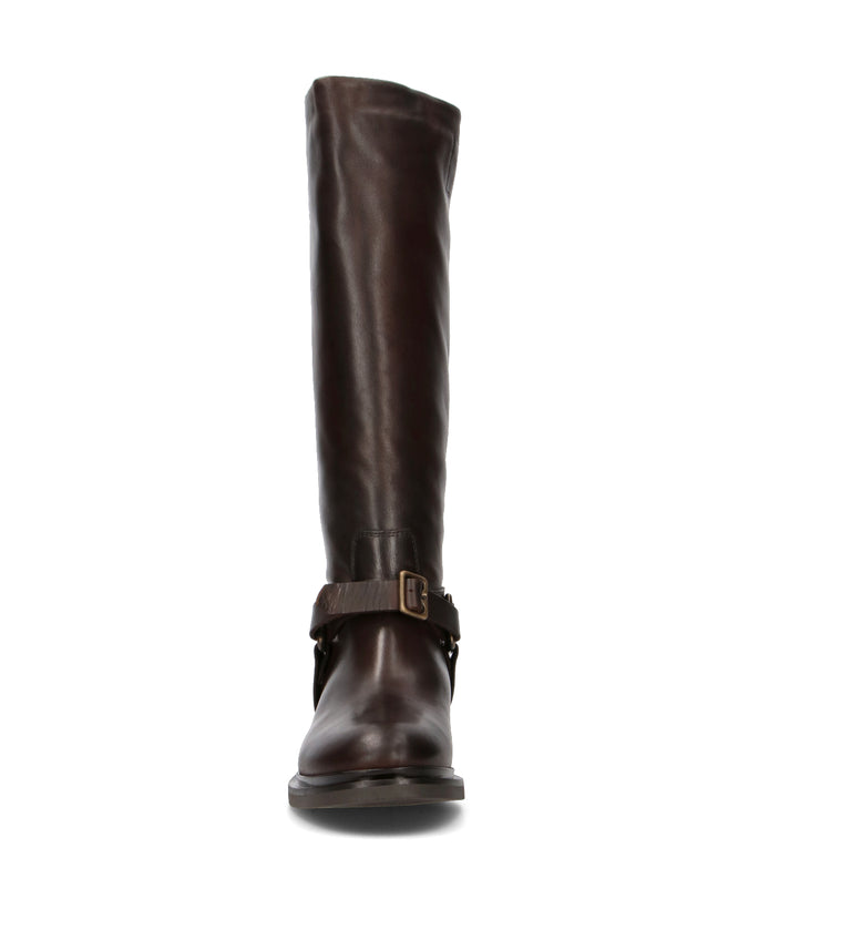 PHIL MELVIS Stivale donna testa di moro in pelle