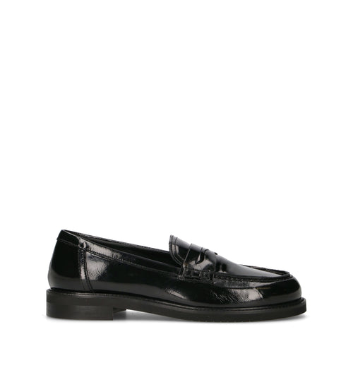 PHIL MELVIS Mocassino donna nero in pelle