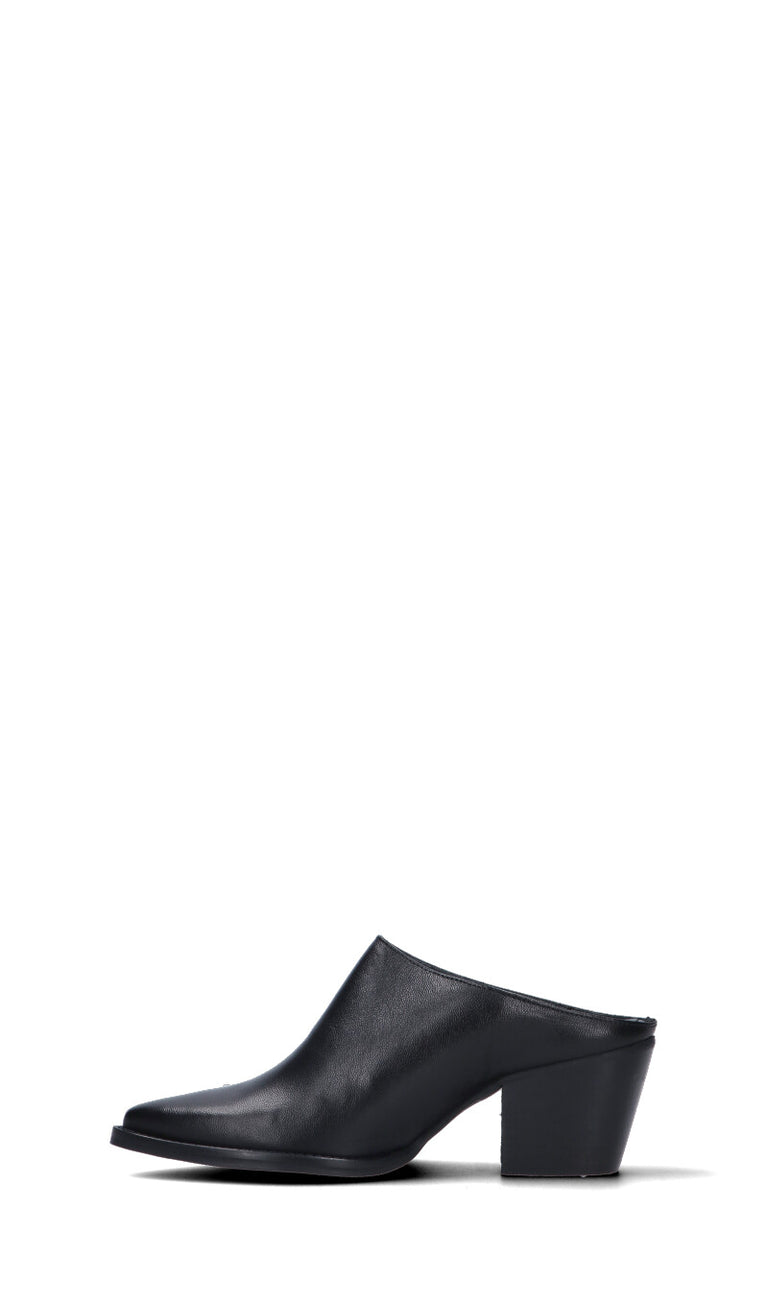 PHIL MELVIS Sabot donna nero in pelle