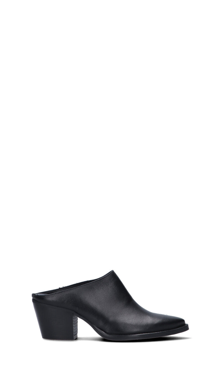 PHIL MELVIS Sabot donna nero in pelle