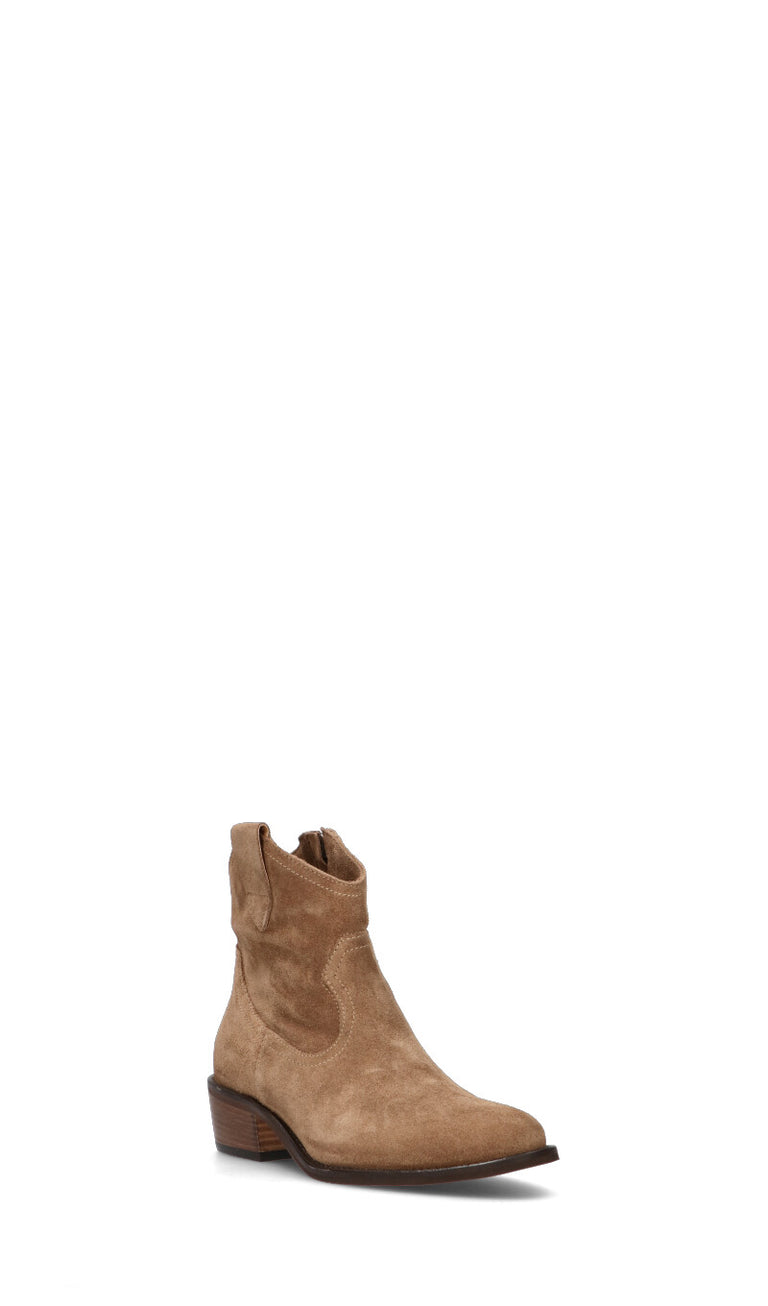 PHIL MELVIS Tronchetto donna cammello in suede