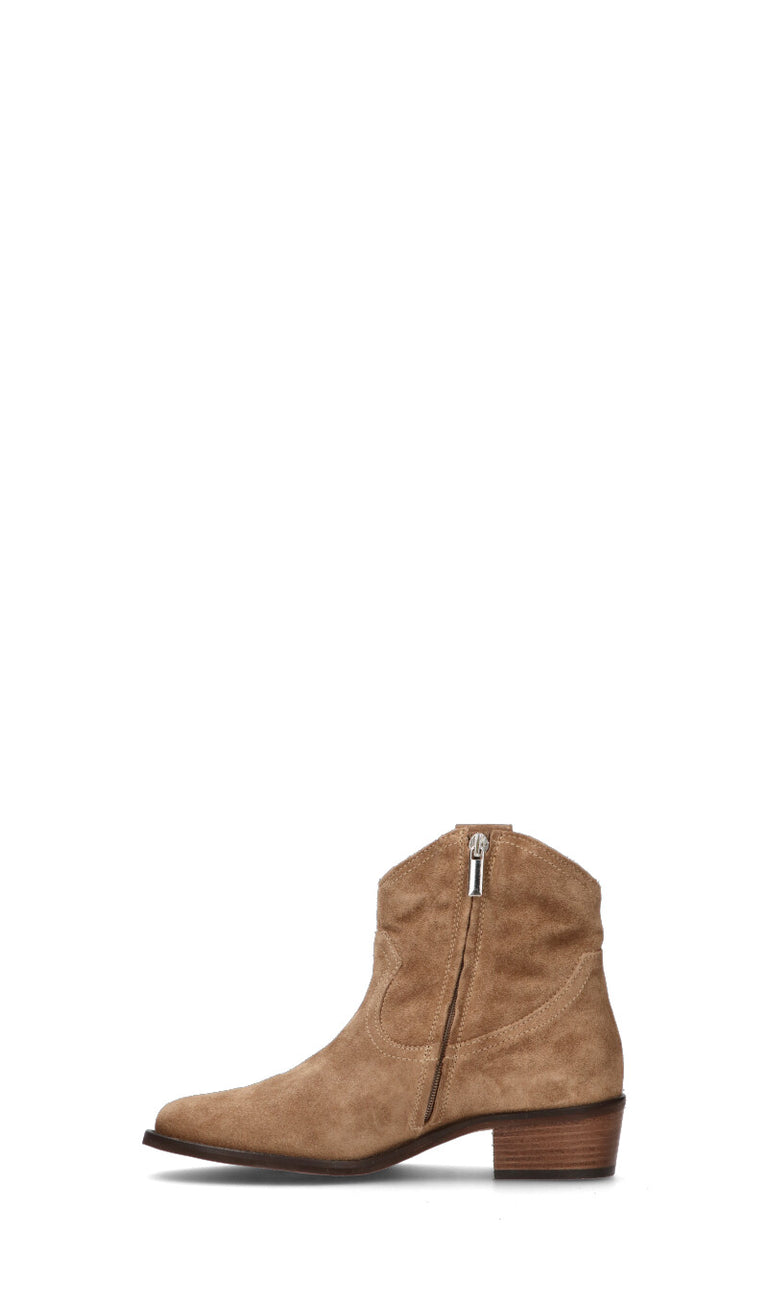 PHIL MELVIS Tronchetto donna cammello in suede