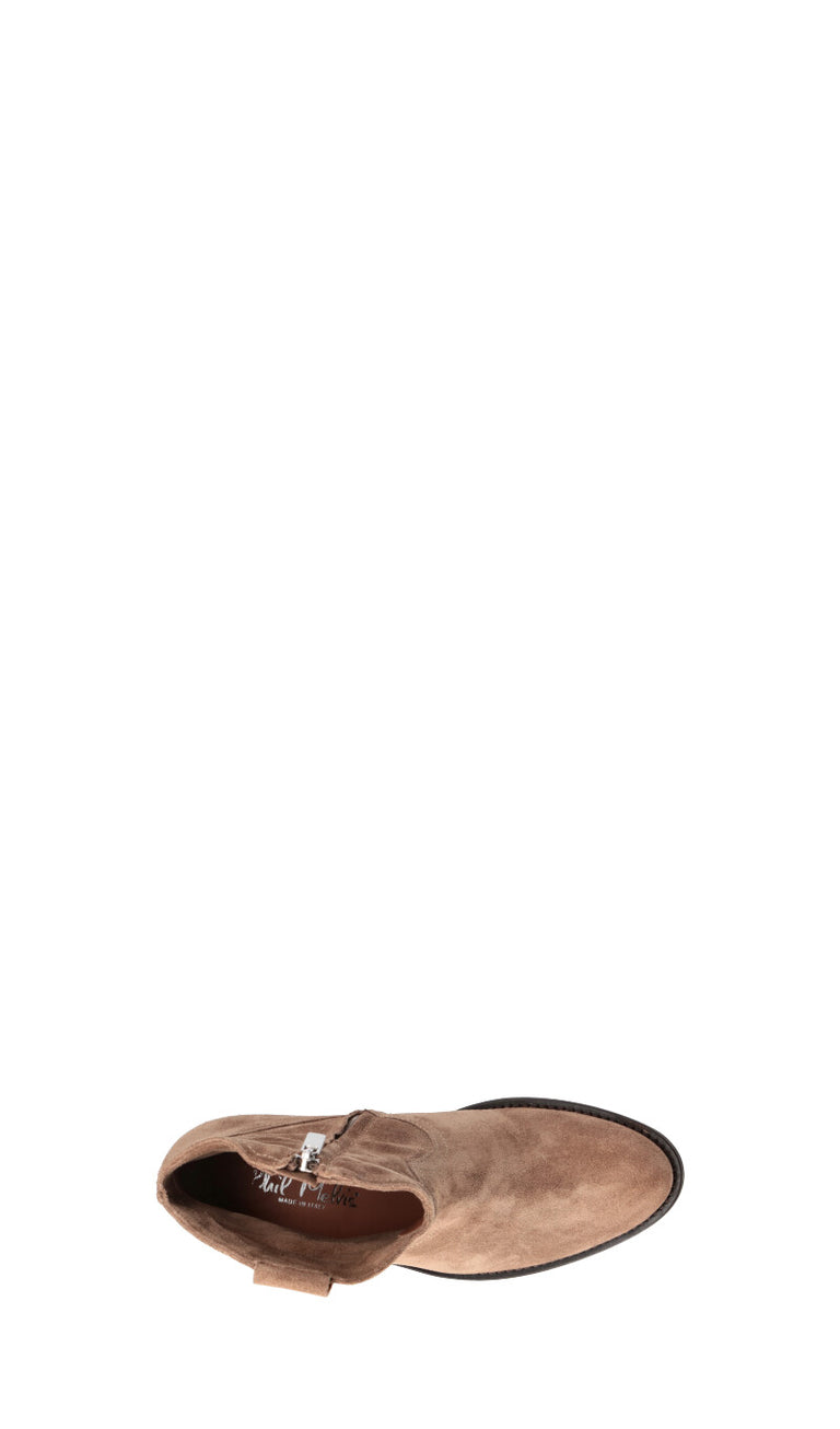 PHIL MELVIS Tronchetto donna cammello in suede
