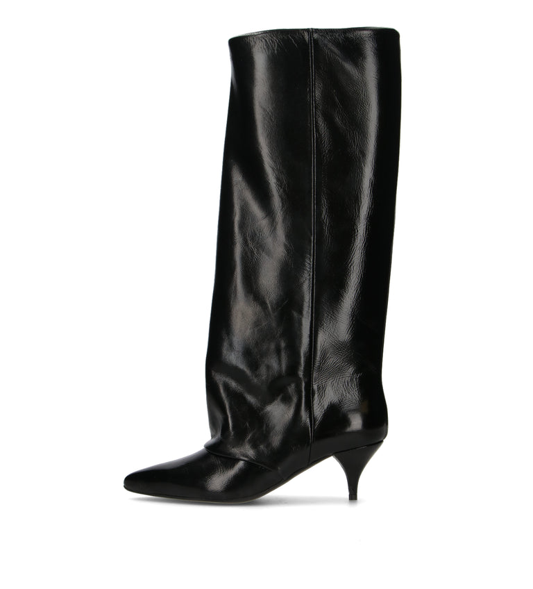 PHIL MELVIS Stivale donna nero in pelle