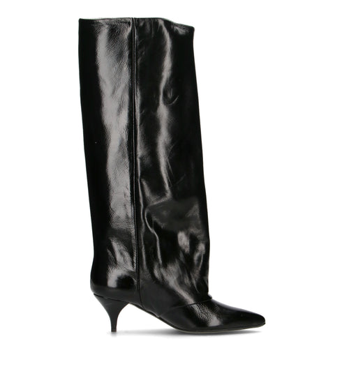 PHIL MELVIS Stivale donna nero in pelle