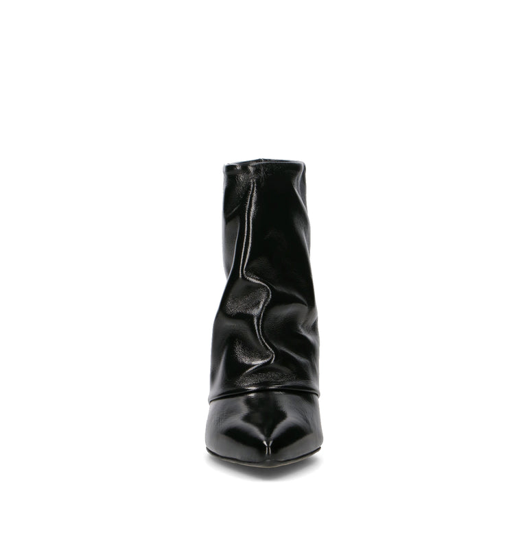 PHIL MELVIS Tronchetto donna nero in pelle